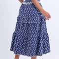 Vestido Feminino Azul Para Ocasiões Formais Modestas Floreari
