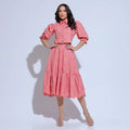 Conjunto Feminino Coral Moderno Floreari