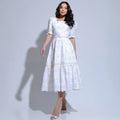 Vestido Feminino Branco Atemporal Floreari