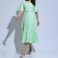 Vestido Feminino Verde Claro Primavera Floreari