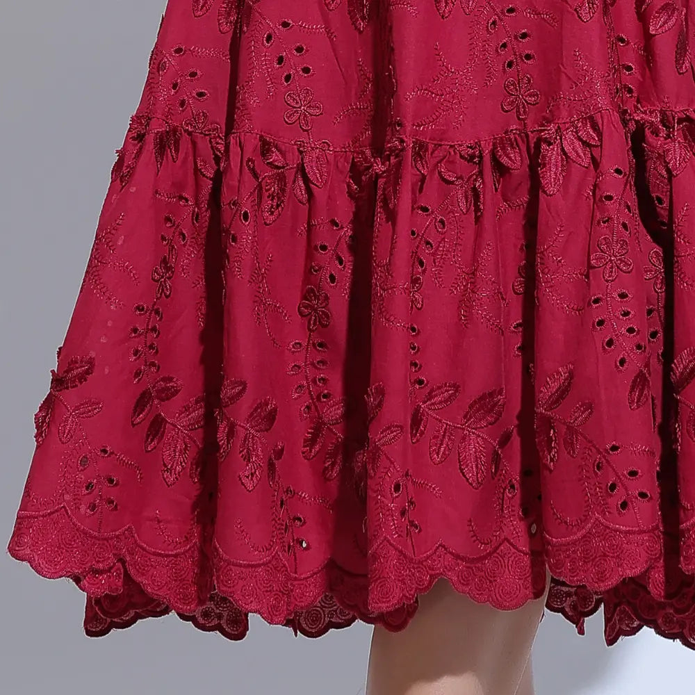 Conjunto Feminino Vermelho Longuete Floreari
