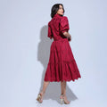 Conjunto Feminino Vermelho Refinado Floreari