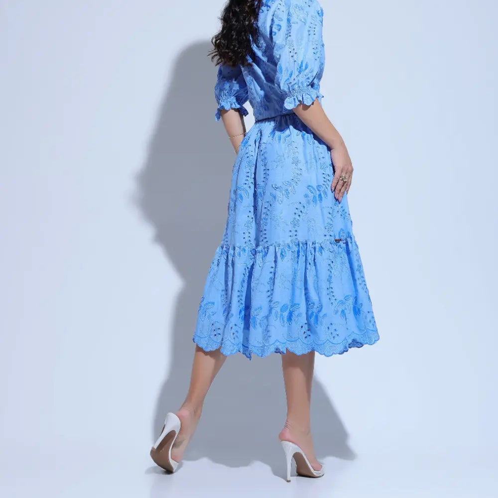 Conjunto Feminino Azul Fashionista Floreari