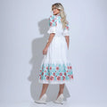 Vestido Feminino Branco Detalhado Floreari