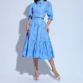 Conjunto Feminino Azul Versátil Floreari