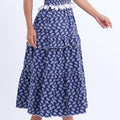 Vestido Feminino Marinho Comportado e Moderno Floreari