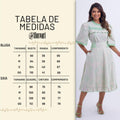 Conjunto Feminino Off-White Tabela Floreari
