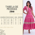 Vestido Feminino Pink Tabela Floreari
