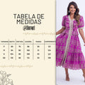 Vestido Feminino Roxo Tabela Floreari