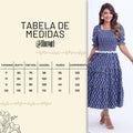 Vestido Feminino Marinho Tabela Floreari