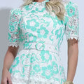 Vestido Feminino Renda Cinto Acinturado Floreari