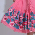 Vestido Feminino Bordado Floral Midi Modesto Floreari